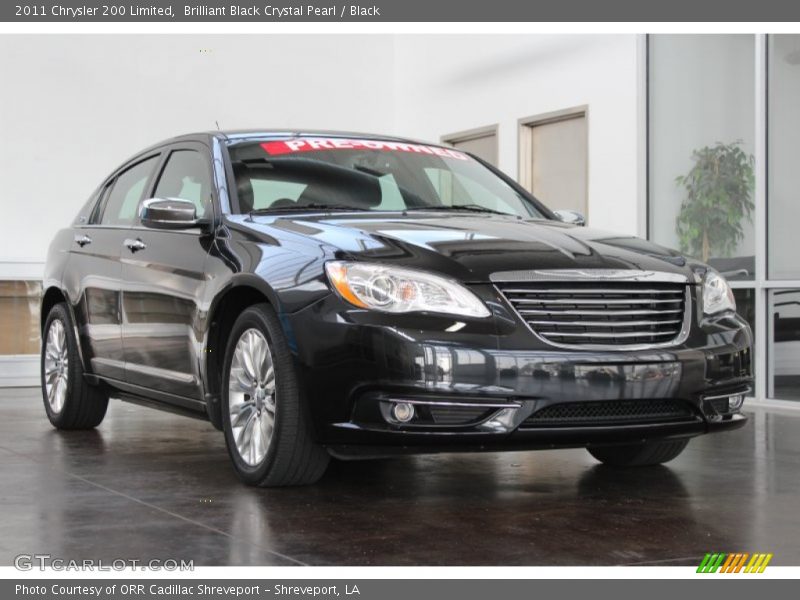 Brilliant Black Crystal Pearl / Black 2011 Chrysler 200 Limited