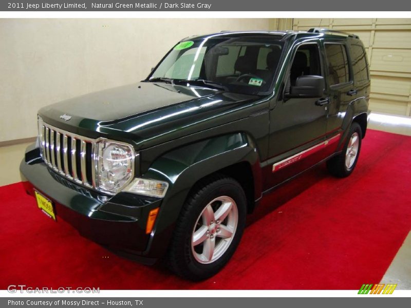Natural Green Metallic / Dark Slate Gray 2011 Jeep Liberty Limited