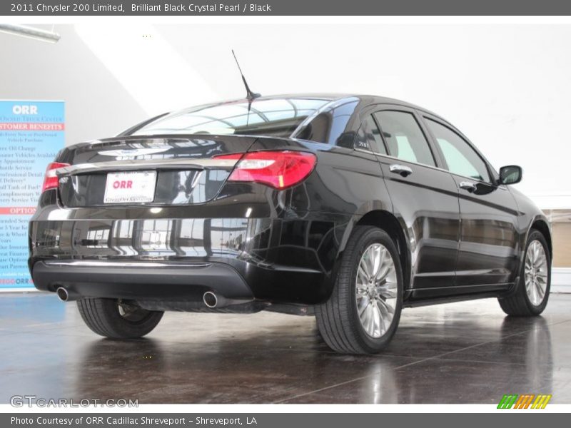 Brilliant Black Crystal Pearl / Black 2011 Chrysler 200 Limited