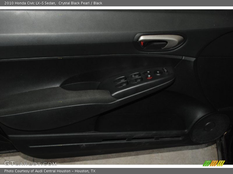 Crystal Black Pearl / Black 2010 Honda Civic LX-S Sedan