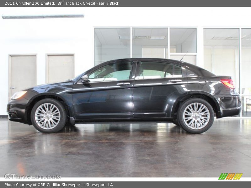 Brilliant Black Crystal Pearl / Black 2011 Chrysler 200 Limited