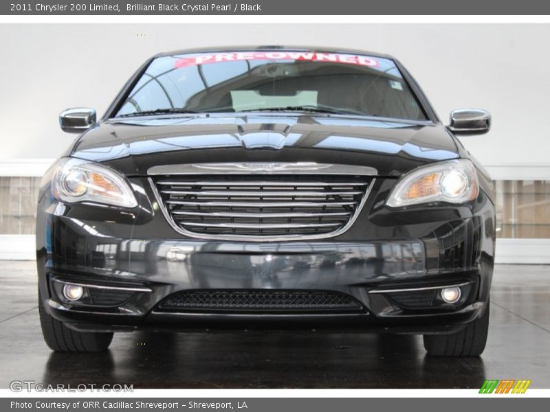 Brilliant Black Crystal Pearl / Black 2011 Chrysler 200 Limited