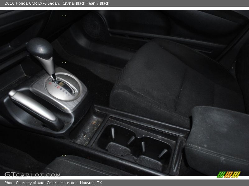 Crystal Black Pearl / Black 2010 Honda Civic LX-S Sedan
