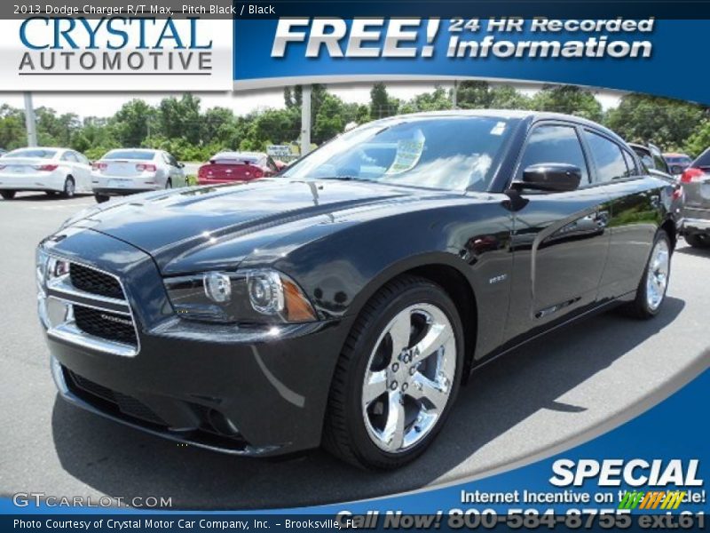 Pitch Black / Black 2013 Dodge Charger R/T Max