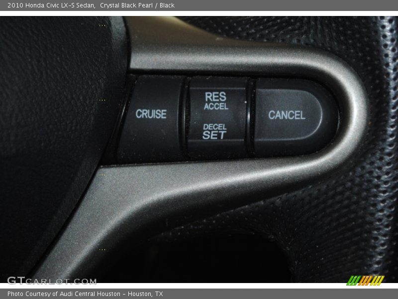 Crystal Black Pearl / Black 2010 Honda Civic LX-S Sedan