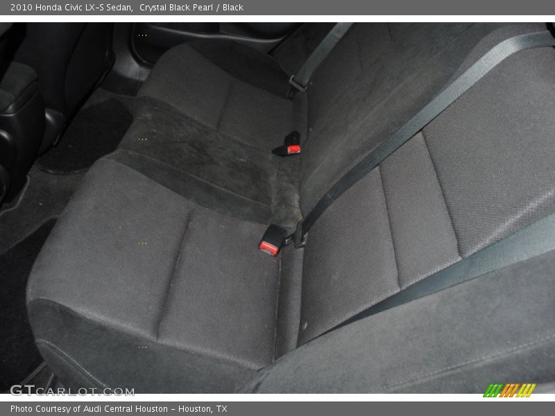 Crystal Black Pearl / Black 2010 Honda Civic LX-S Sedan