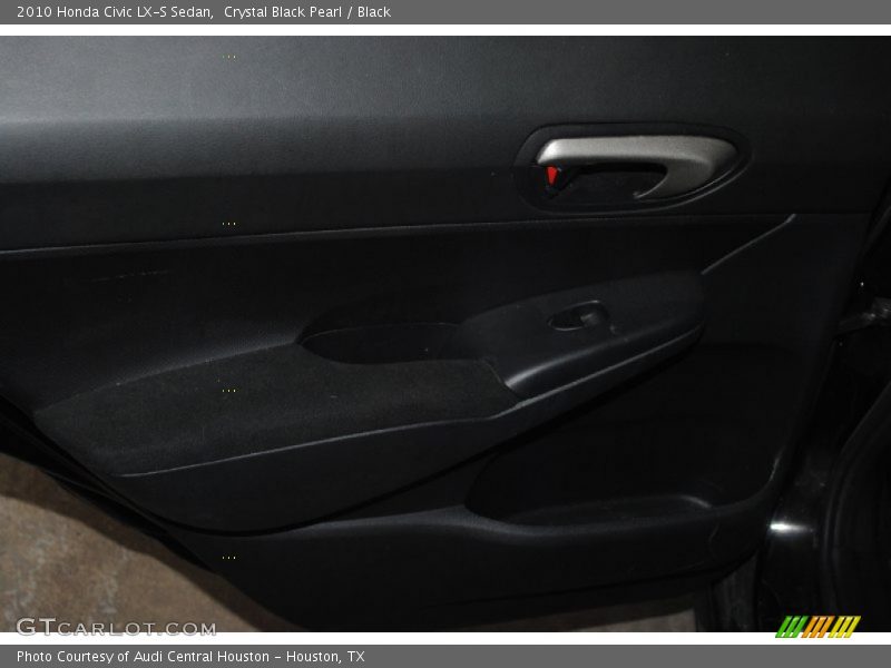 Crystal Black Pearl / Black 2010 Honda Civic LX-S Sedan