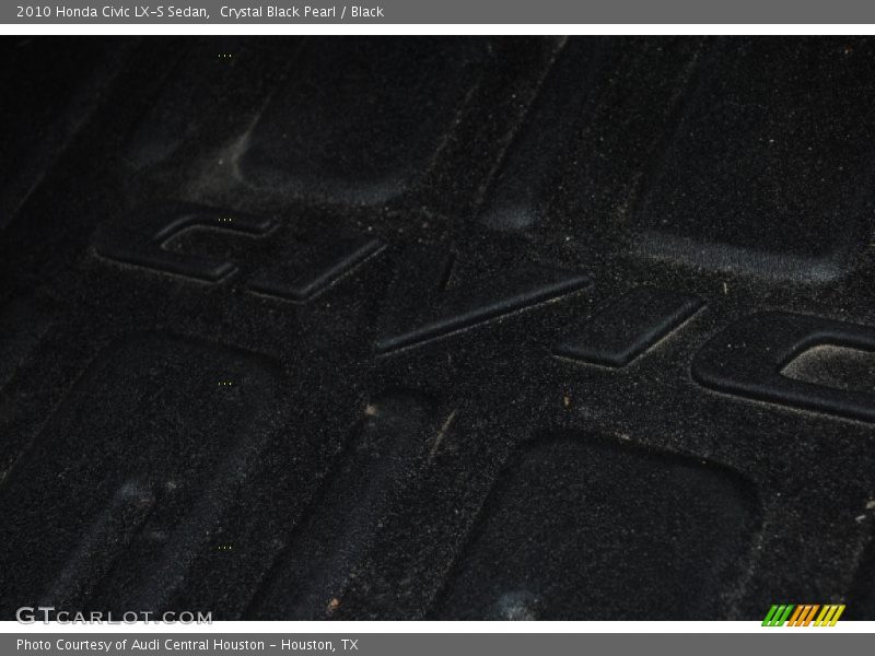 Crystal Black Pearl / Black 2010 Honda Civic LX-S Sedan