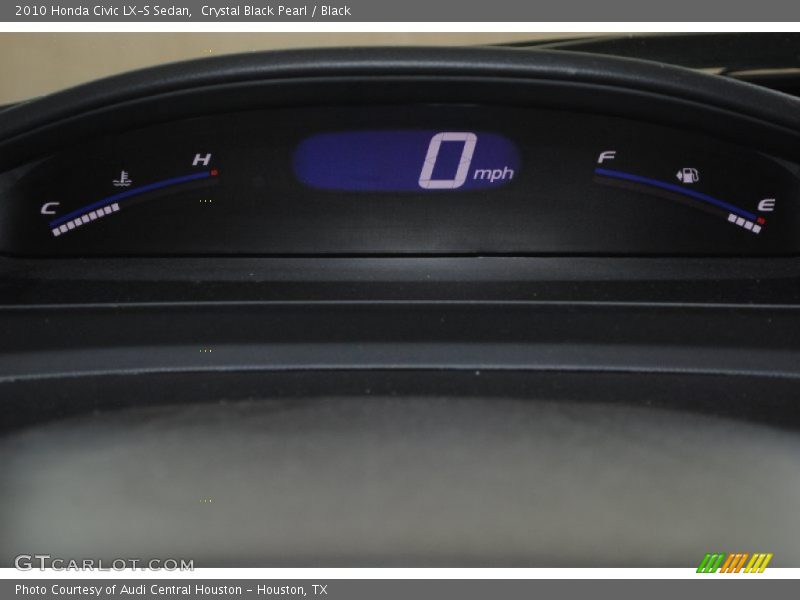 Crystal Black Pearl / Black 2010 Honda Civic LX-S Sedan