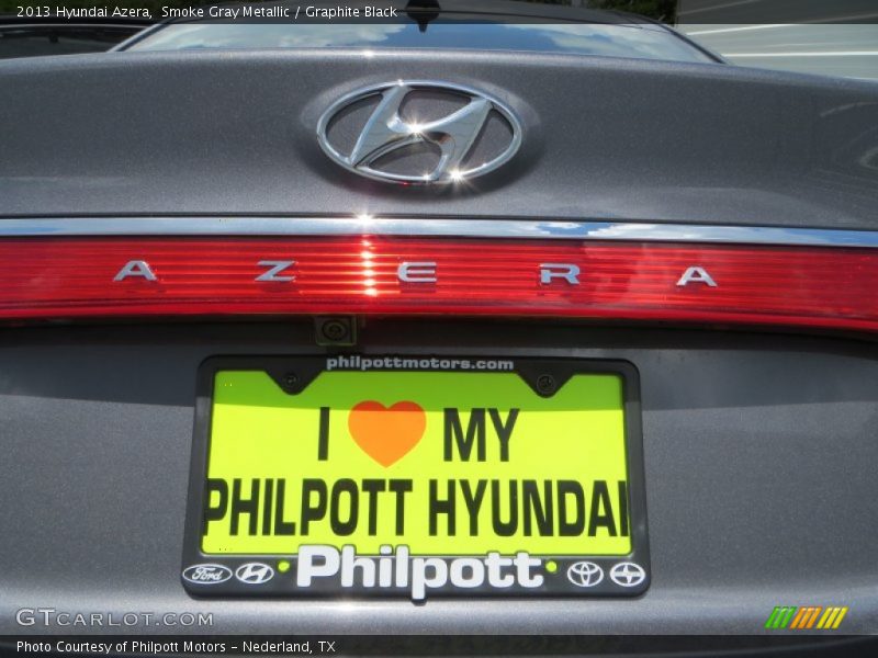 Smoke Gray Metallic / Graphite Black 2013 Hyundai Azera