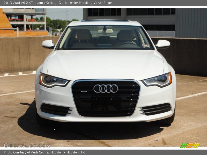 Glacier White Metallic / Velvet Beige 2013 Audi A6 2.0T quattro Sedan