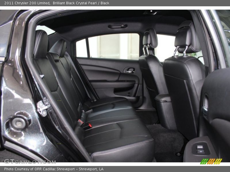 Brilliant Black Crystal Pearl / Black 2011 Chrysler 200 Limited