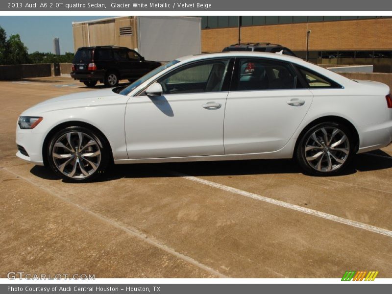 Glacier White Metallic / Velvet Beige 2013 Audi A6 2.0T quattro Sedan
