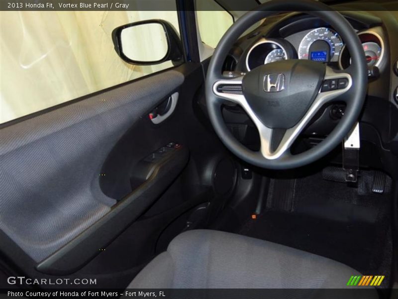 Vortex Blue Pearl / Gray 2013 Honda Fit
