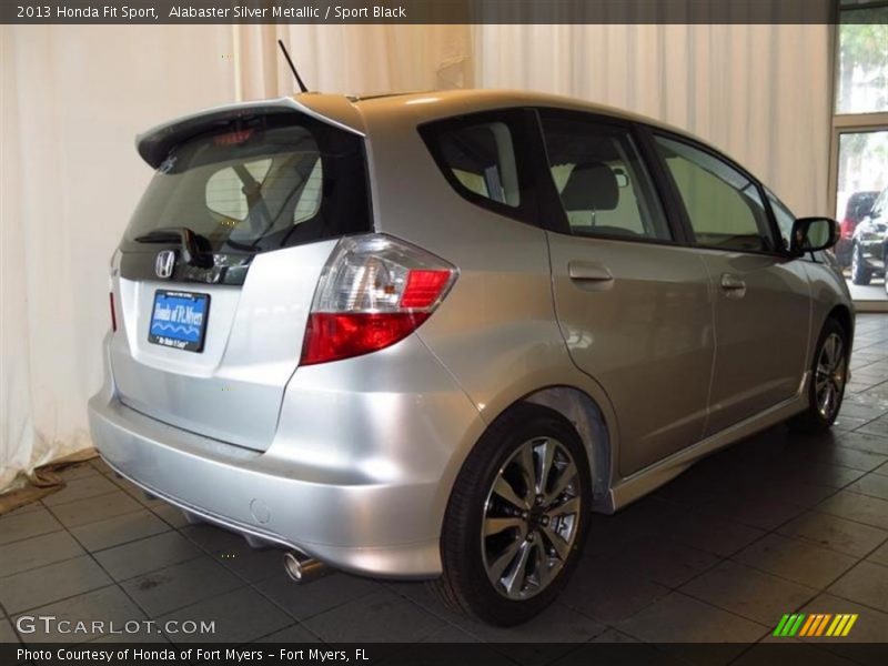 Alabaster Silver Metallic / Sport Black 2013 Honda Fit Sport