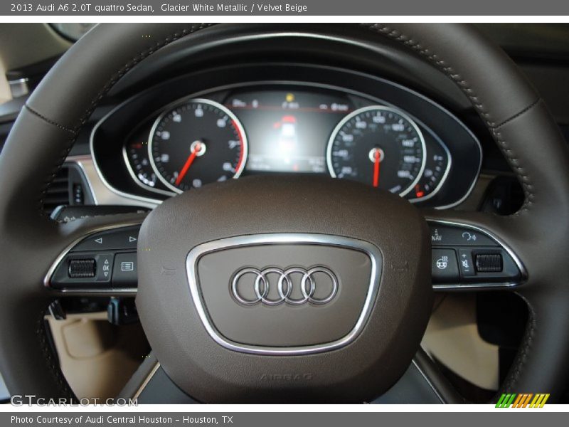 Glacier White Metallic / Velvet Beige 2013 Audi A6 2.0T quattro Sedan