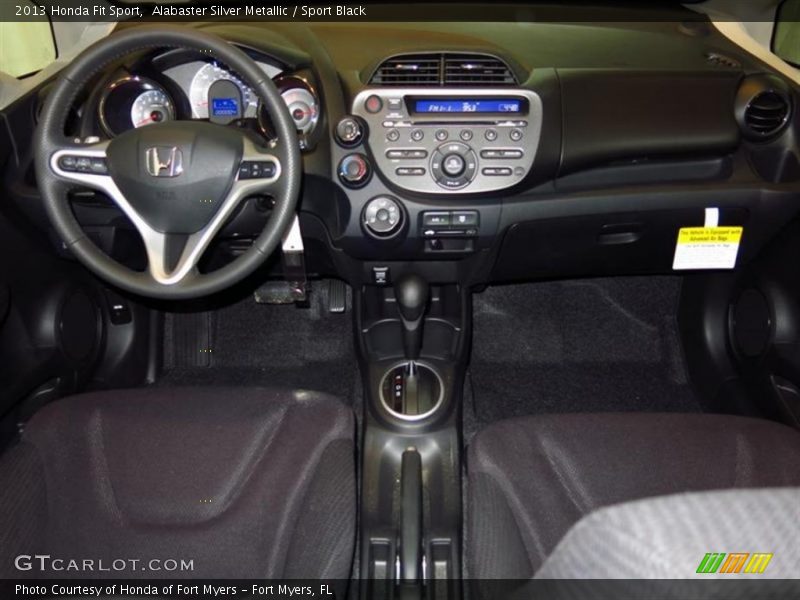 Alabaster Silver Metallic / Sport Black 2013 Honda Fit Sport