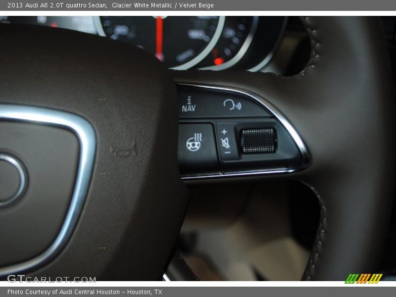 Glacier White Metallic / Velvet Beige 2013 Audi A6 2.0T quattro Sedan