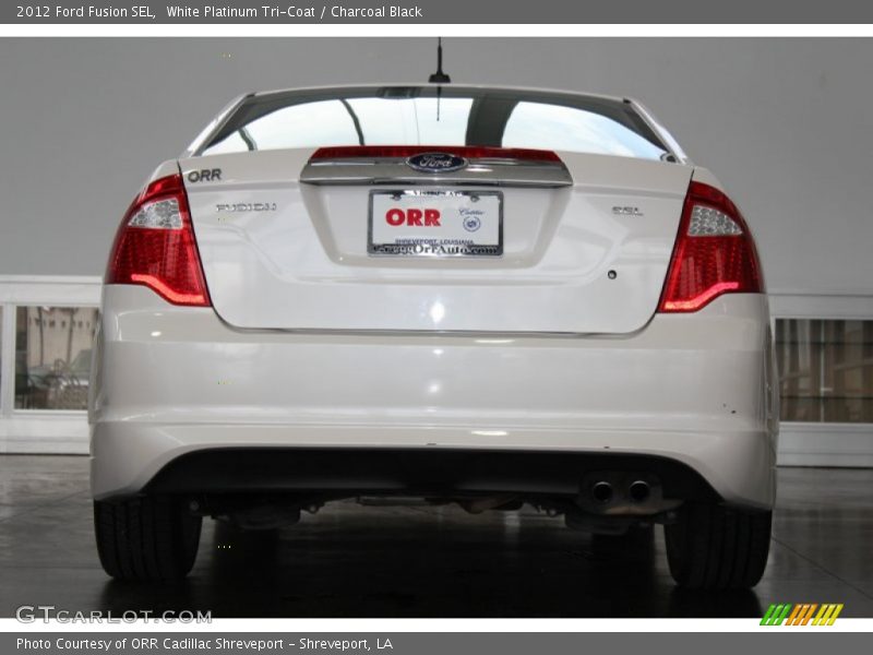 White Platinum Tri-Coat / Charcoal Black 2012 Ford Fusion SEL
