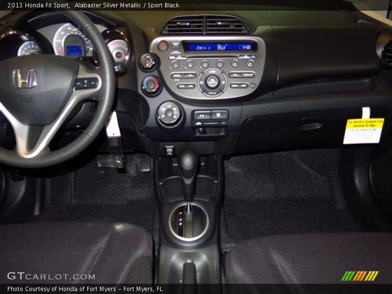Alabaster Silver Metallic / Sport Black 2013 Honda Fit Sport