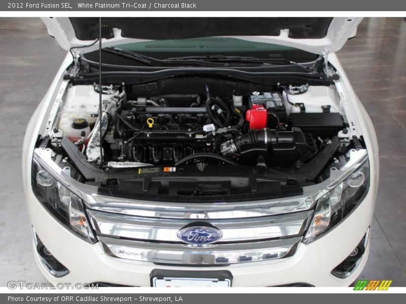 White Platinum Tri-Coat / Charcoal Black 2012 Ford Fusion SEL