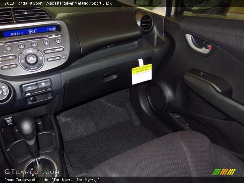 Alabaster Silver Metallic / Sport Black 2013 Honda Fit Sport