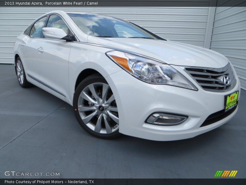 Porcelain White Pearl / Camel 2013 Hyundai Azera