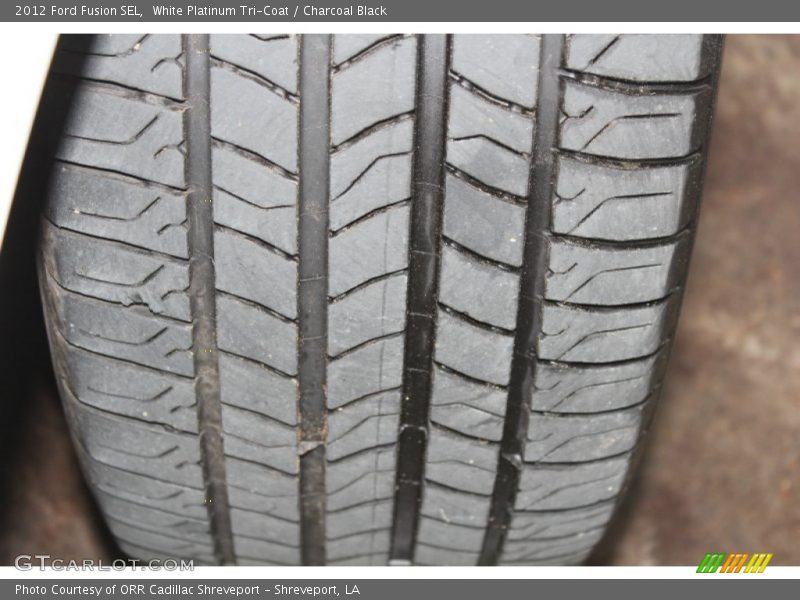 White Platinum Tri-Coat / Charcoal Black 2012 Ford Fusion SEL