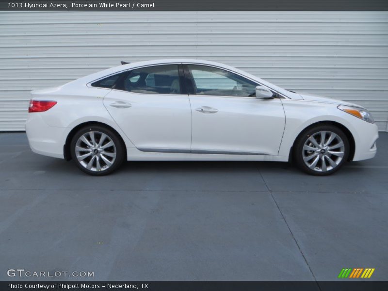 Porcelain White Pearl / Camel 2013 Hyundai Azera