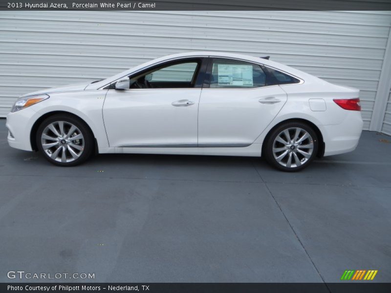 Porcelain White Pearl / Camel 2013 Hyundai Azera