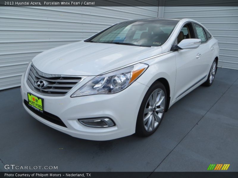 Porcelain White Pearl / Camel 2013 Hyundai Azera