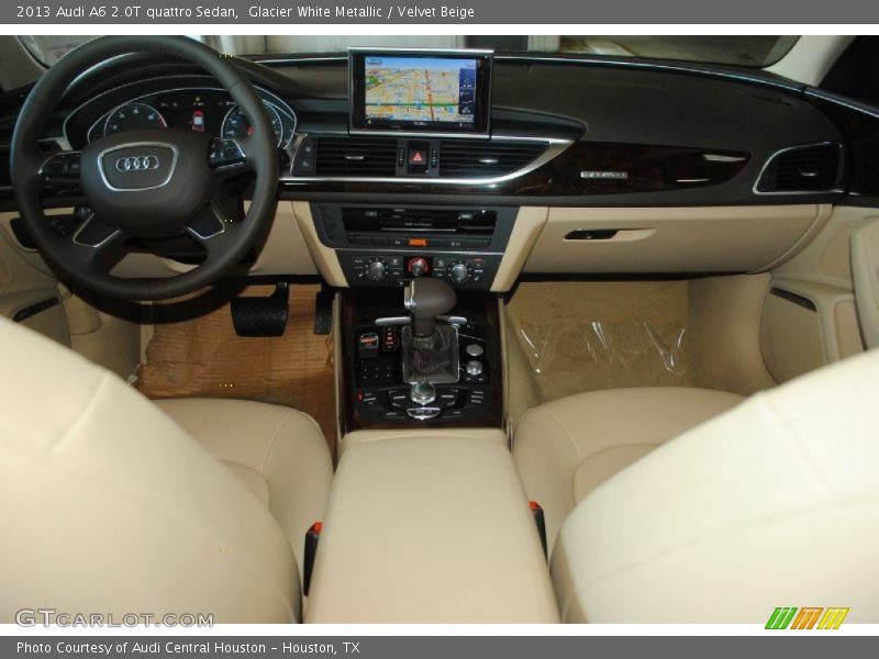 Glacier White Metallic / Velvet Beige 2013 Audi A6 2.0T quattro Sedan