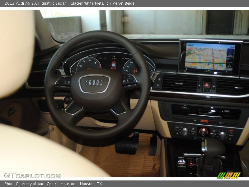 Glacier White Metallic / Velvet Beige 2013 Audi A6 2.0T quattro Sedan