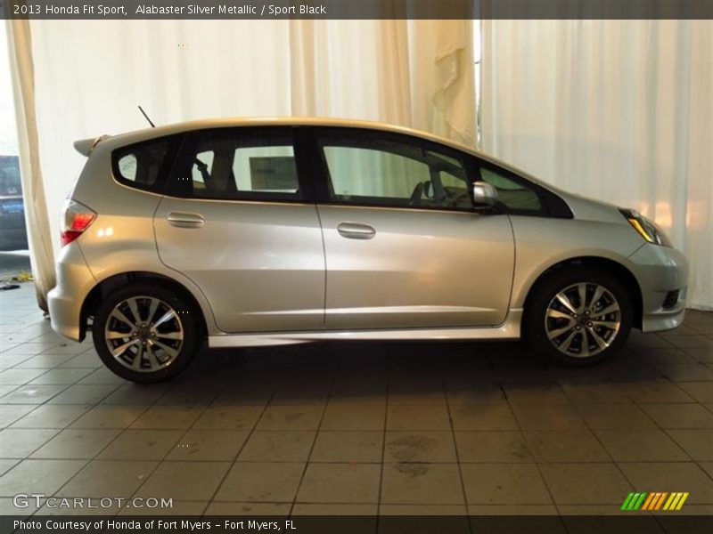 Alabaster Silver Metallic / Sport Black 2013 Honda Fit Sport