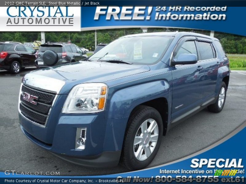 Steel Blue Metallic / Jet Black 2012 GMC Terrain SLE