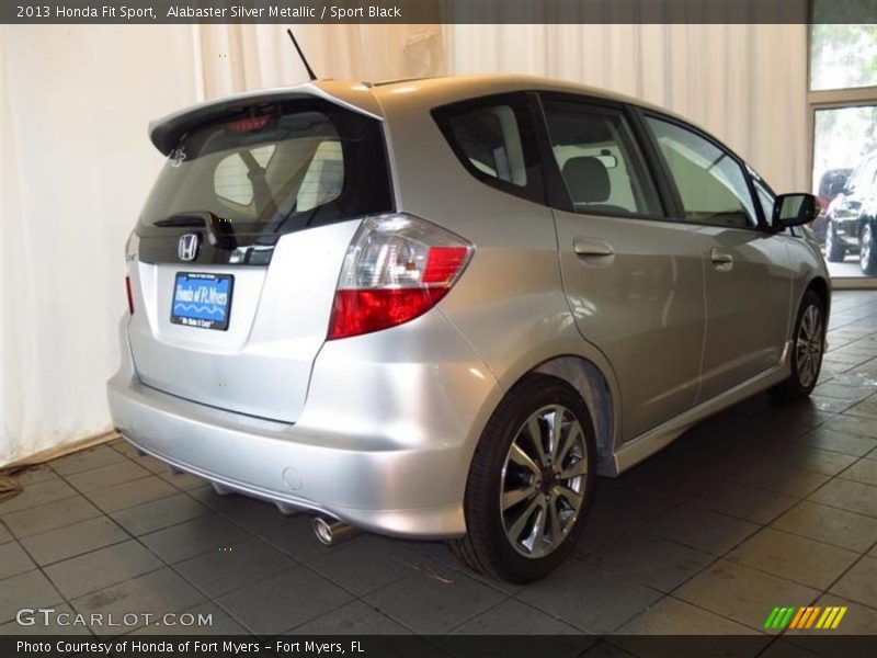 Alabaster Silver Metallic / Sport Black 2013 Honda Fit Sport