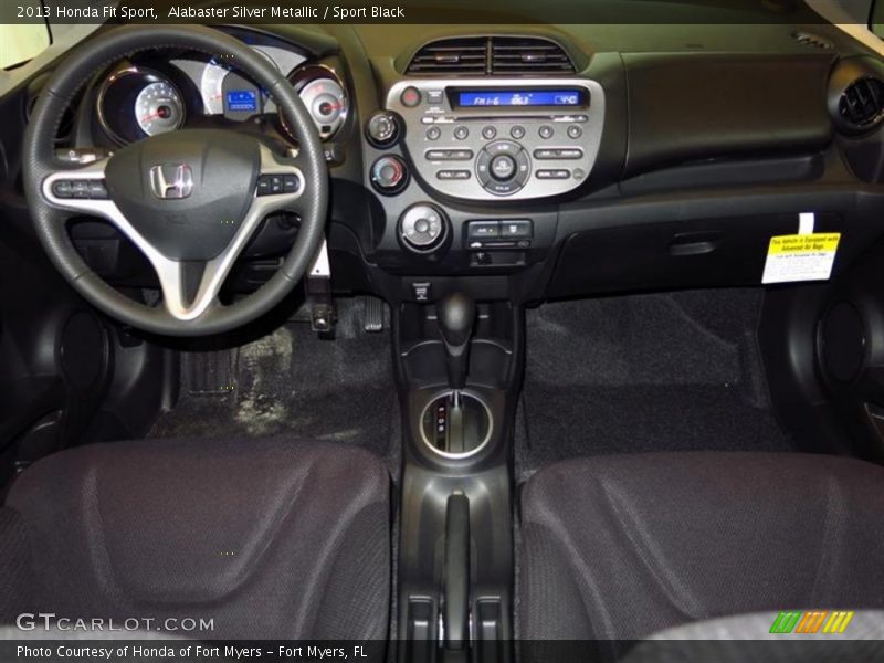 Alabaster Silver Metallic / Sport Black 2013 Honda Fit Sport