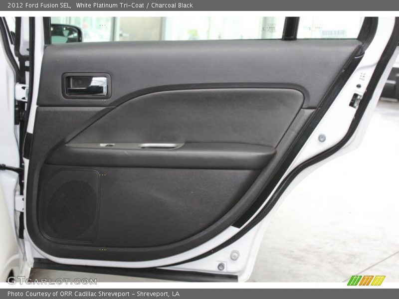 White Platinum Tri-Coat / Charcoal Black 2012 Ford Fusion SEL