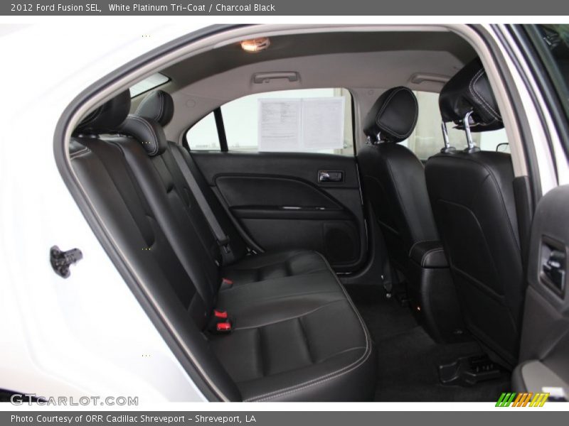 White Platinum Tri-Coat / Charcoal Black 2012 Ford Fusion SEL