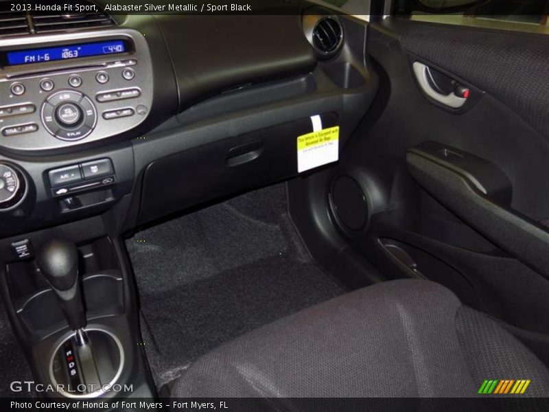 Alabaster Silver Metallic / Sport Black 2013 Honda Fit Sport