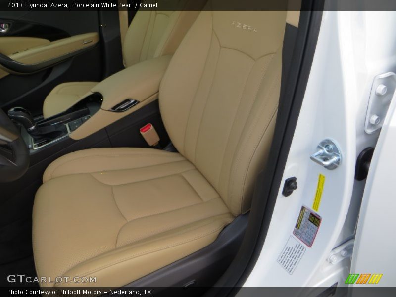 Porcelain White Pearl / Camel 2013 Hyundai Azera