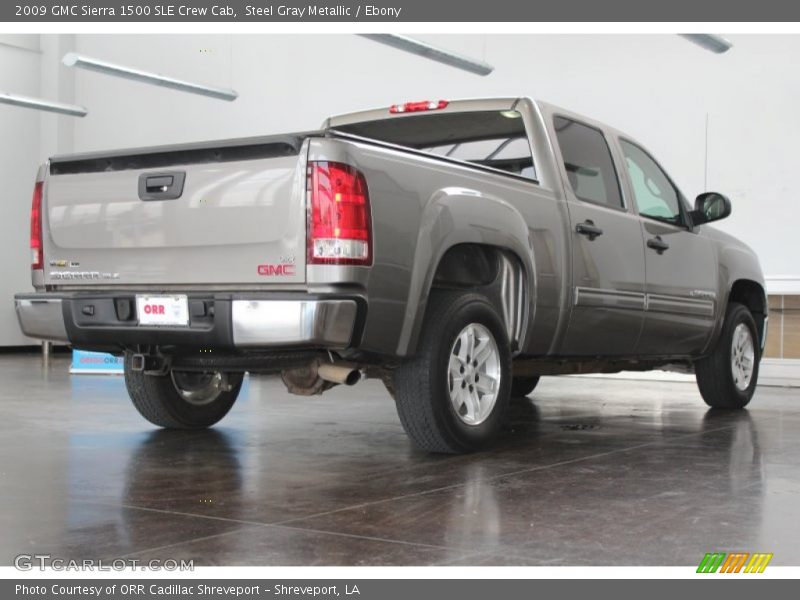 Steel Gray Metallic / Ebony 2009 GMC Sierra 1500 SLE Crew Cab