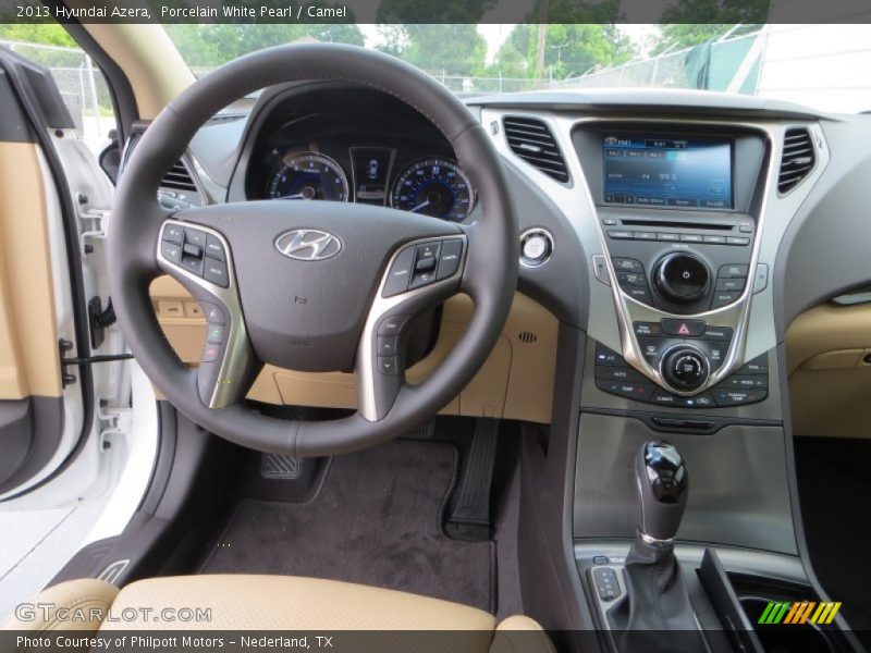Porcelain White Pearl / Camel 2013 Hyundai Azera