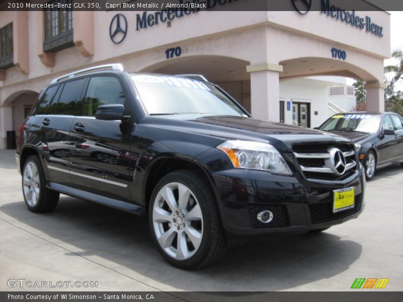 Capri Blue Metallic / Almond/Black 2010 Mercedes-Benz GLK 350