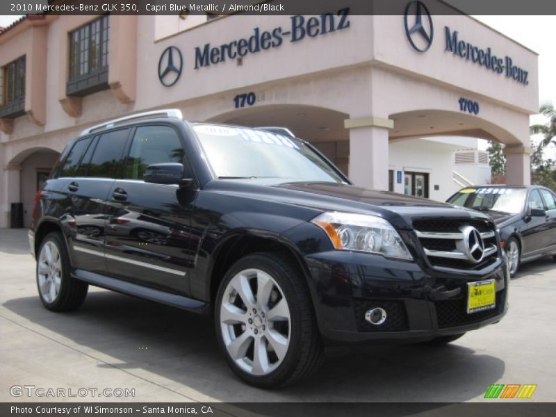 Capri Blue Metallic / Almond/Black 2010 Mercedes-Benz GLK 350