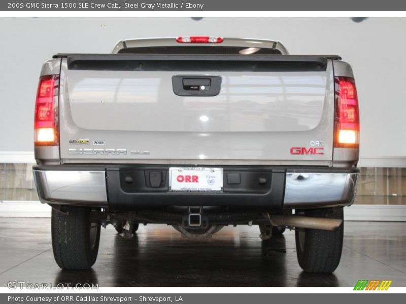Steel Gray Metallic / Ebony 2009 GMC Sierra 1500 SLE Crew Cab