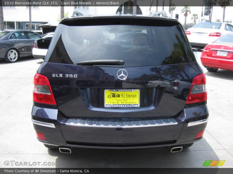 Capri Blue Metallic / Almond/Black 2010 Mercedes-Benz GLK 350