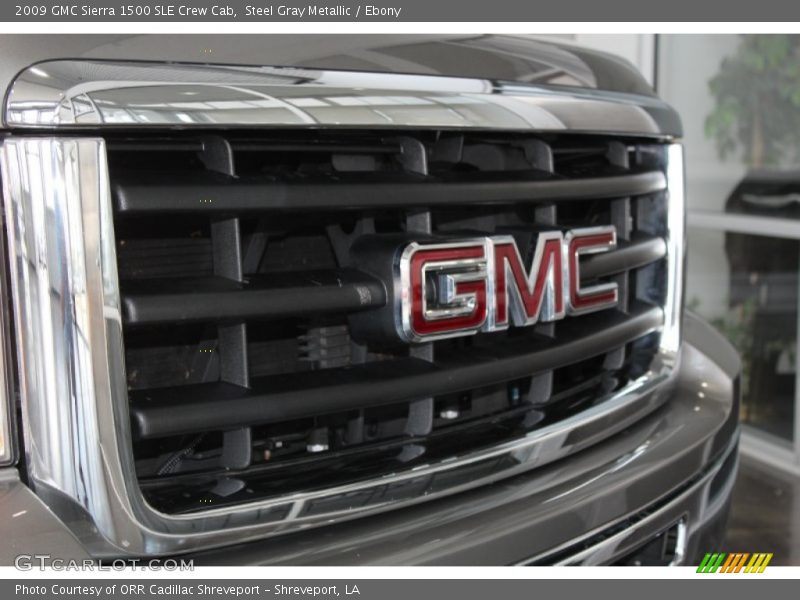 Steel Gray Metallic / Ebony 2009 GMC Sierra 1500 SLE Crew Cab