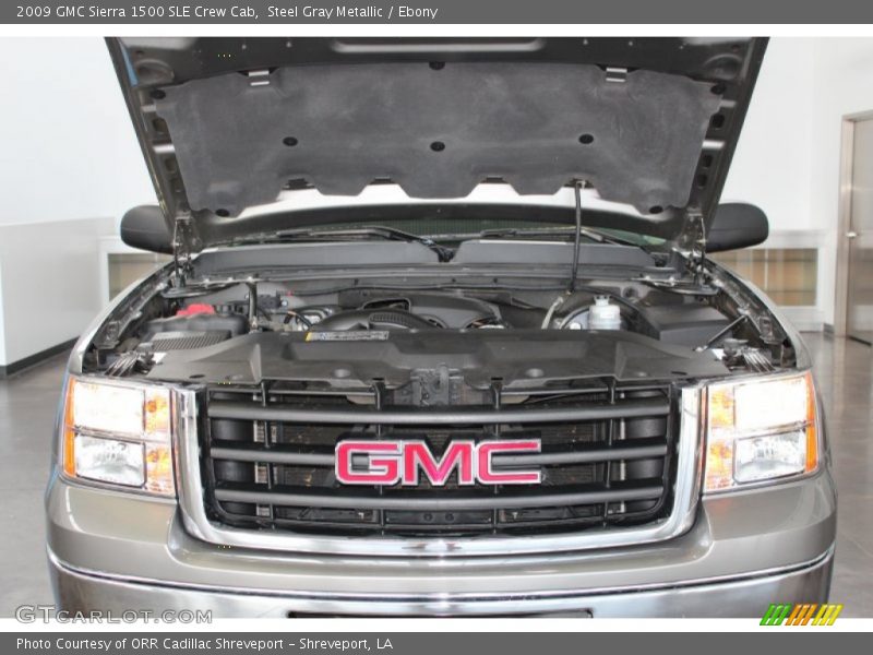 Steel Gray Metallic / Ebony 2009 GMC Sierra 1500 SLE Crew Cab