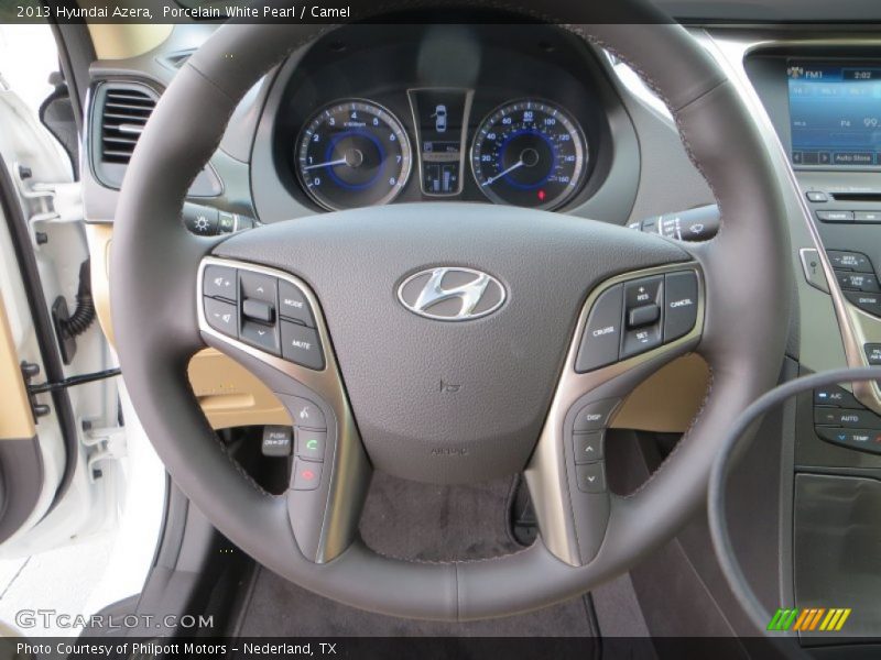 Porcelain White Pearl / Camel 2013 Hyundai Azera